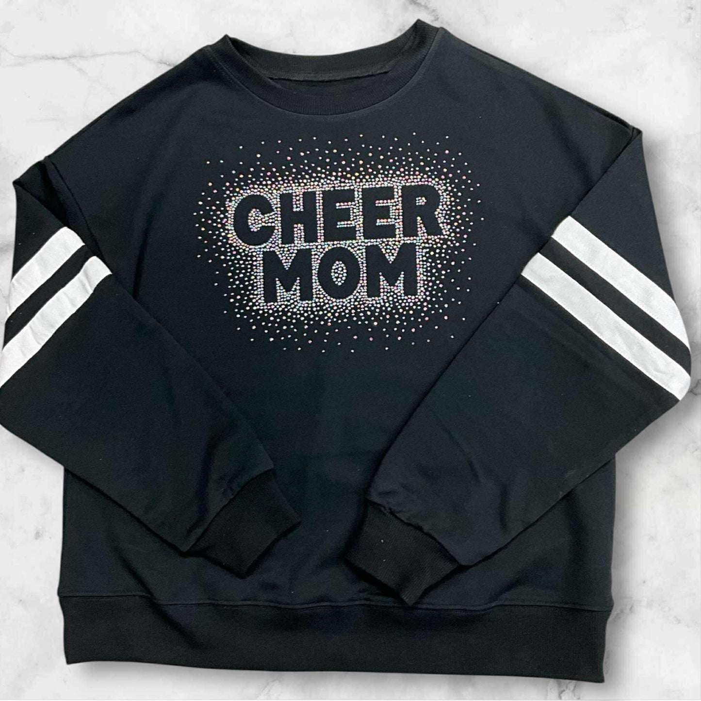 Cheer Mom Rhinestone Sweatshirt