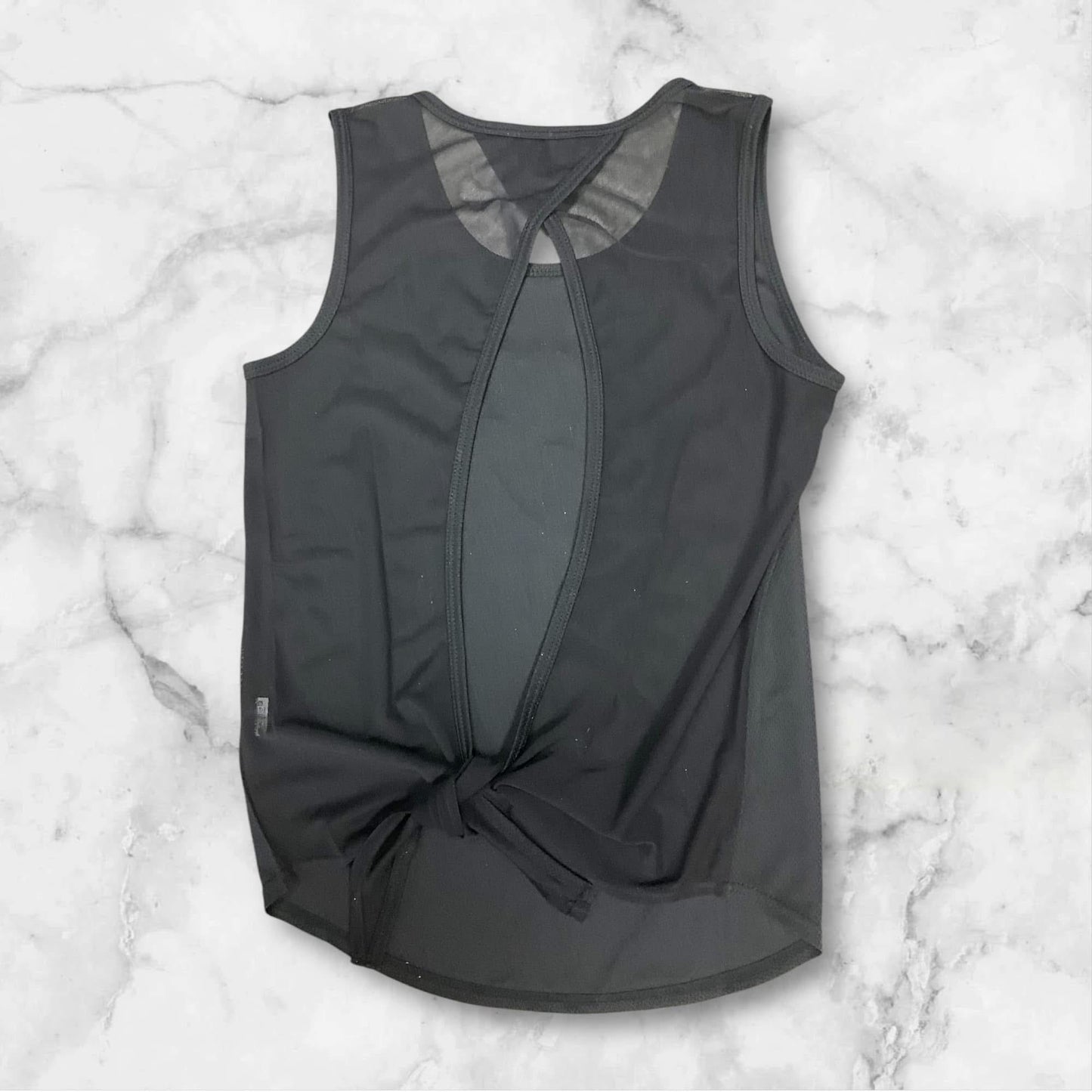 Five, Six, Seven, ATE | Tie Back Mesh Tank