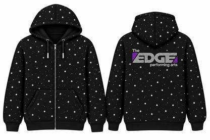 The Edge Allover Rhinestone Black Sweat Set PreOrder