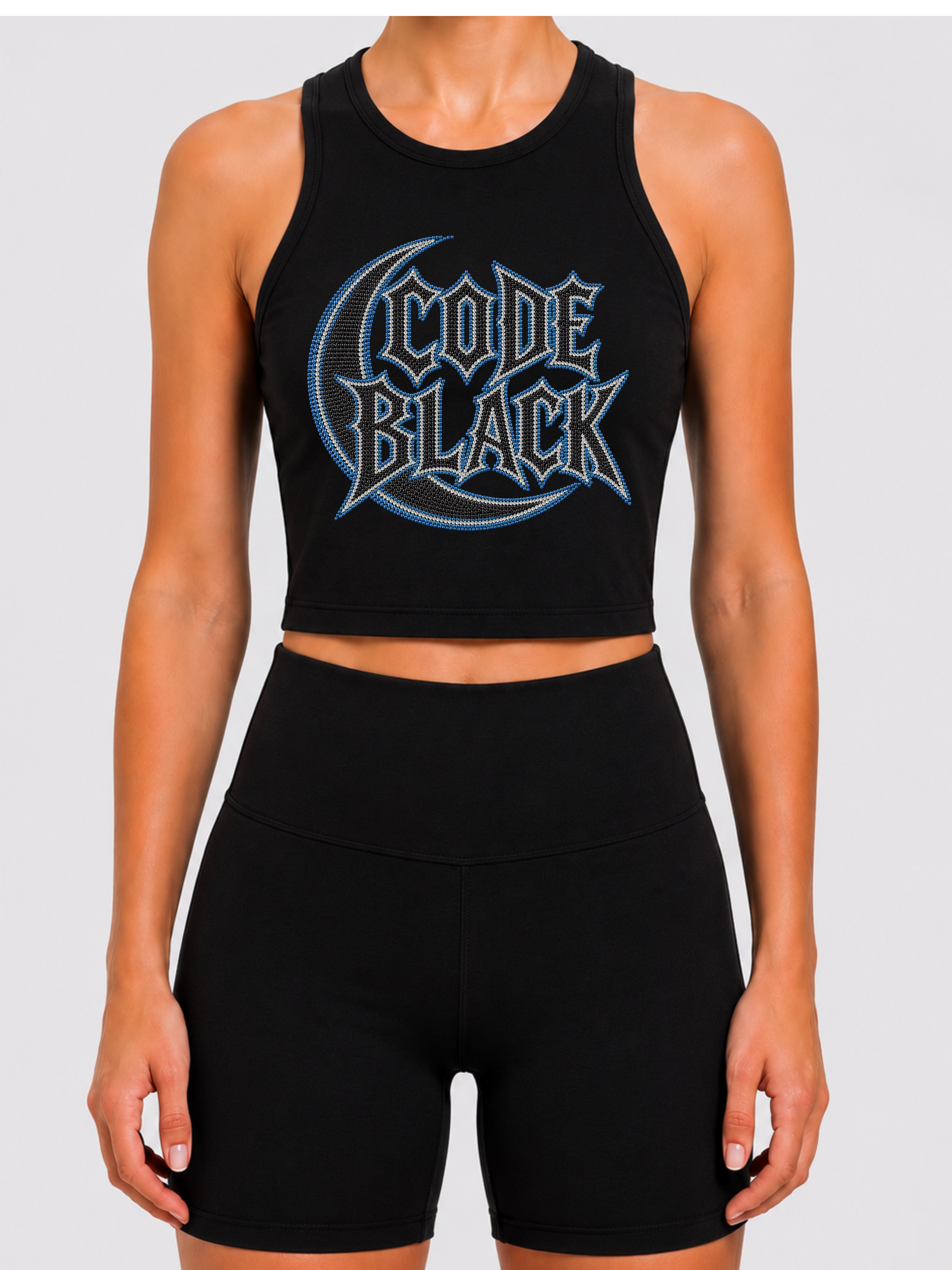 Xtreme Athletics Code Black Crop Tank