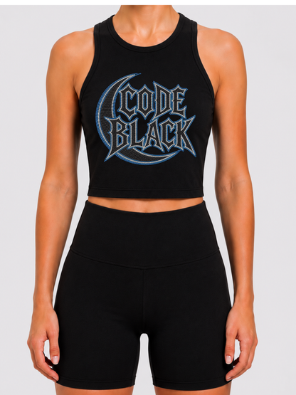 Xtreme Athletics Code Black Crop Tank
