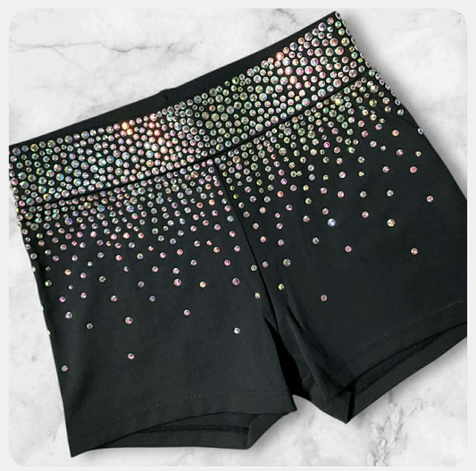 Full Rhinestone Short