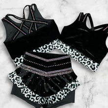 Leopard High Waist Cheer Skirt Set