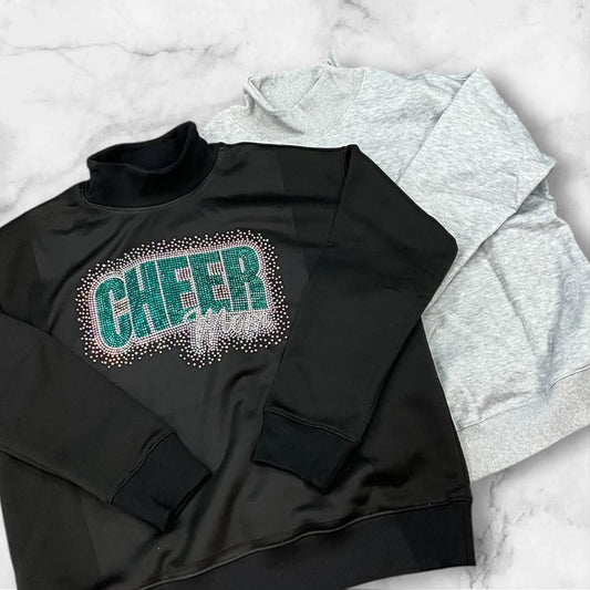 Cheer Mom Mock Neck Sweatshirts