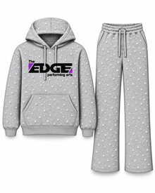 The Edge Allover Rhinestone Gray Sweat Set PreOrder