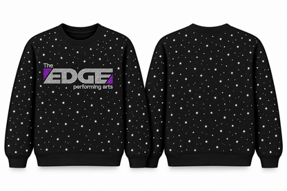 The Edge Allover Rhinestone Black Sweat Set PreOrder