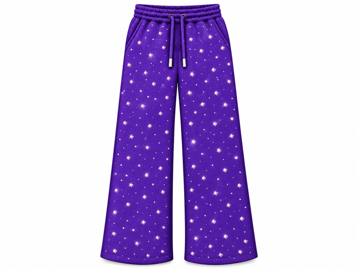 The Edge Allover Rhinestone Sweat Pants Only PreOrder