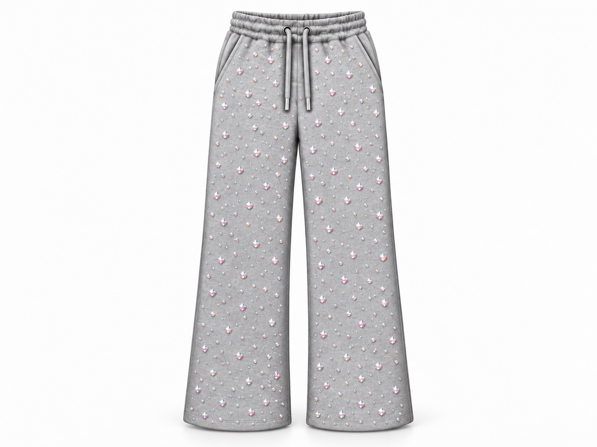 The Edge Allover Rhinestone Sweat Pants Only PreOrder