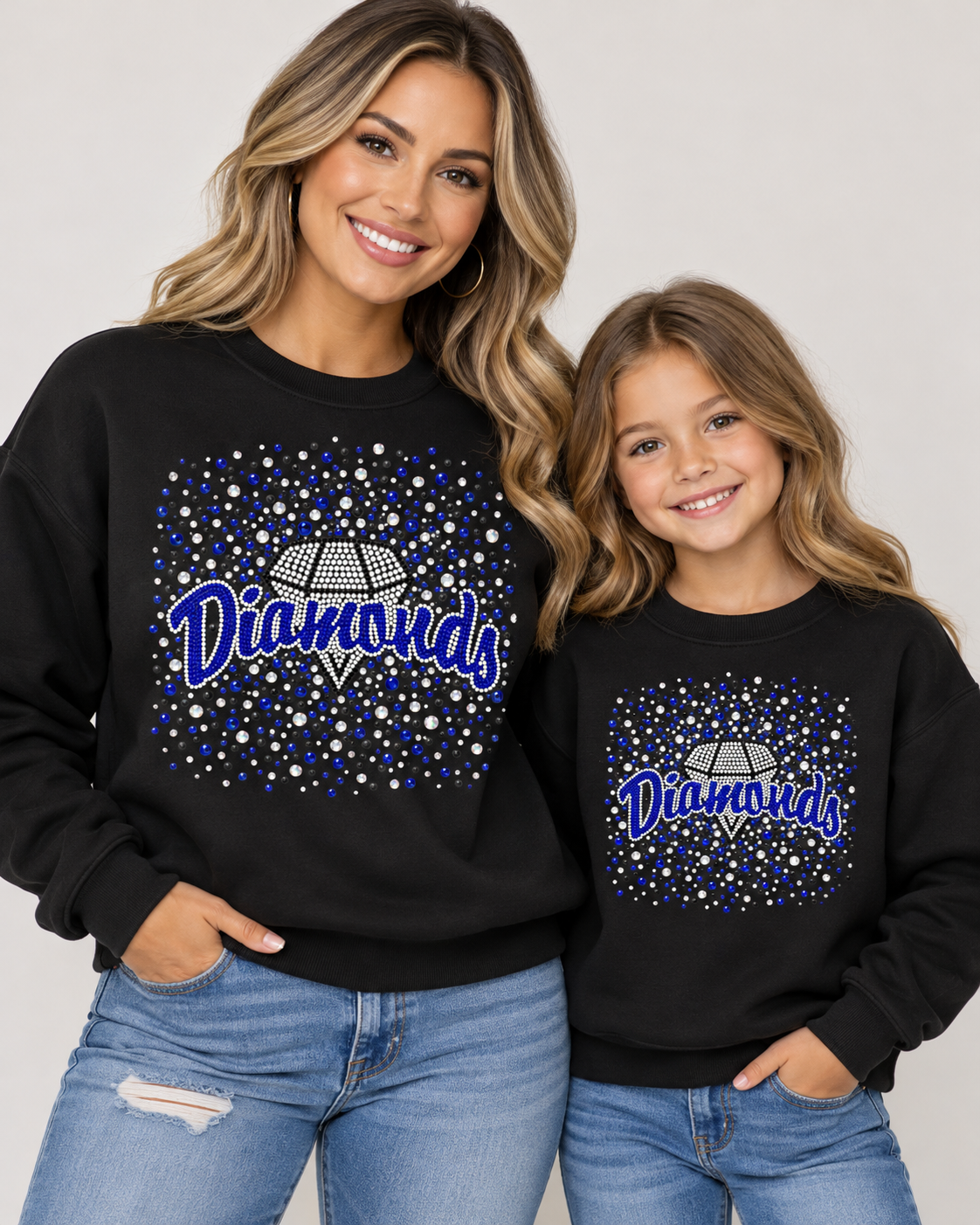 Diamonds Cheer Crew Neck PreOrder