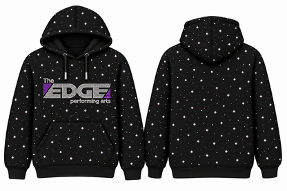 The Edge Allover Rhinestone Black Sweat Set PreOrder