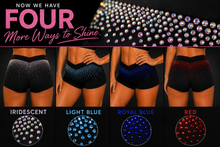 Crystal Cascade Shorts- Now in 4 Color Rhinestone Options