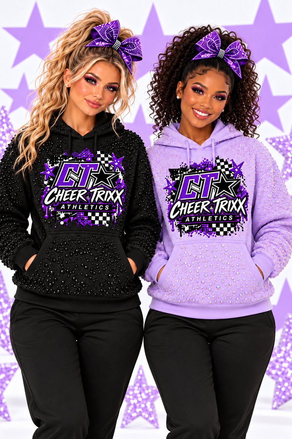 Cheer Trixx Rhinestone Hoodie PreOrder