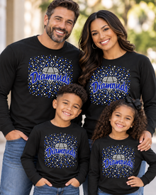 Diamonds Cheer Long Sleeve T-Shirt PreOrder