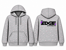 The Edge Allover Rhinestone Full Zip Hoodie Only PrOder