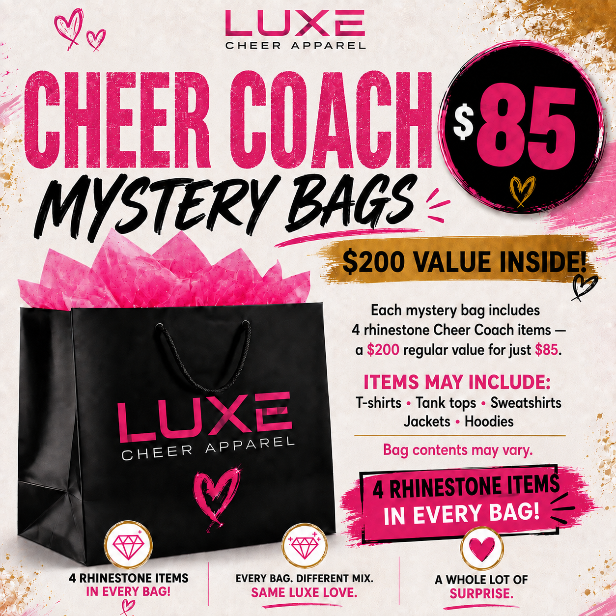Cheer Coach Mystery Bag
