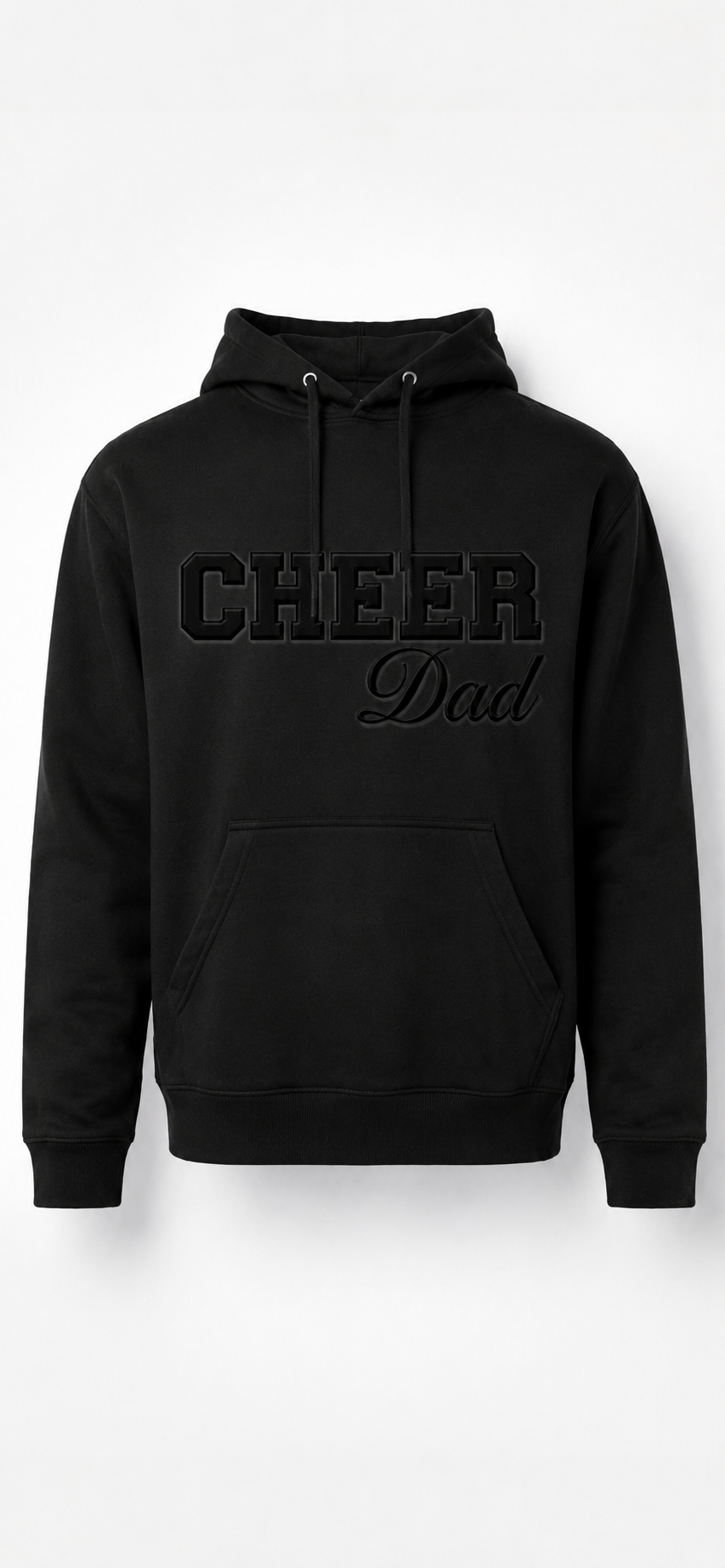 Blackout Embroidered Cheer Dad Hoodie PreOrder