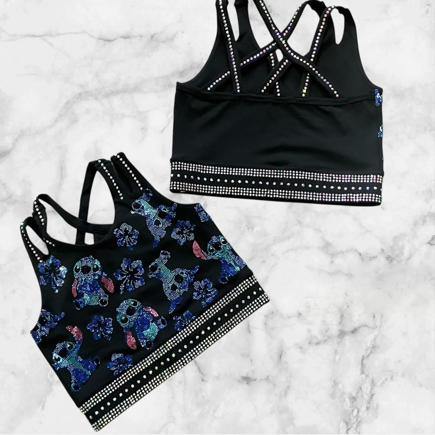 FULL RHINESTONE STITCH BRAS