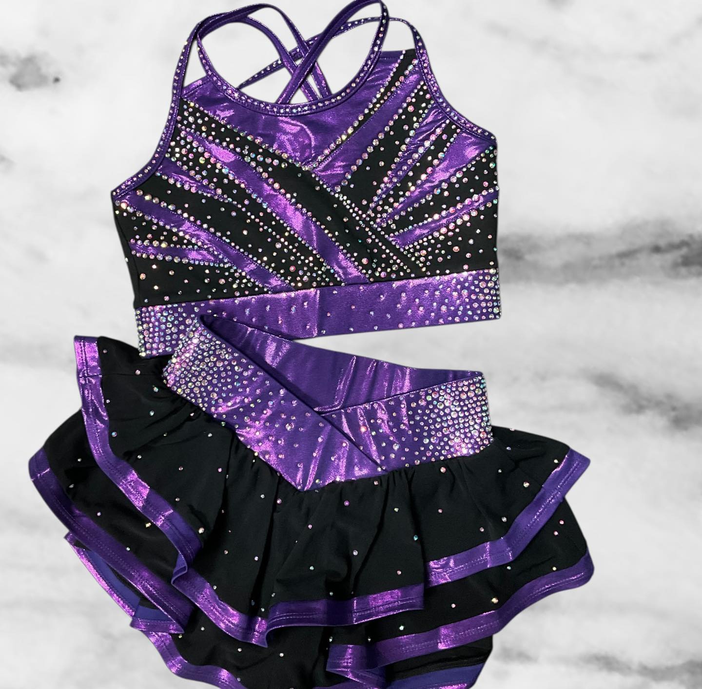 Pop Star Amethyst Rhinestone Set