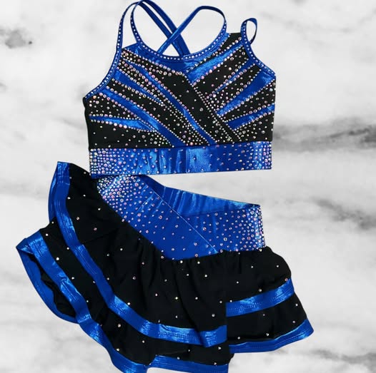 Pop Star Royal Blue Rhinestone Set