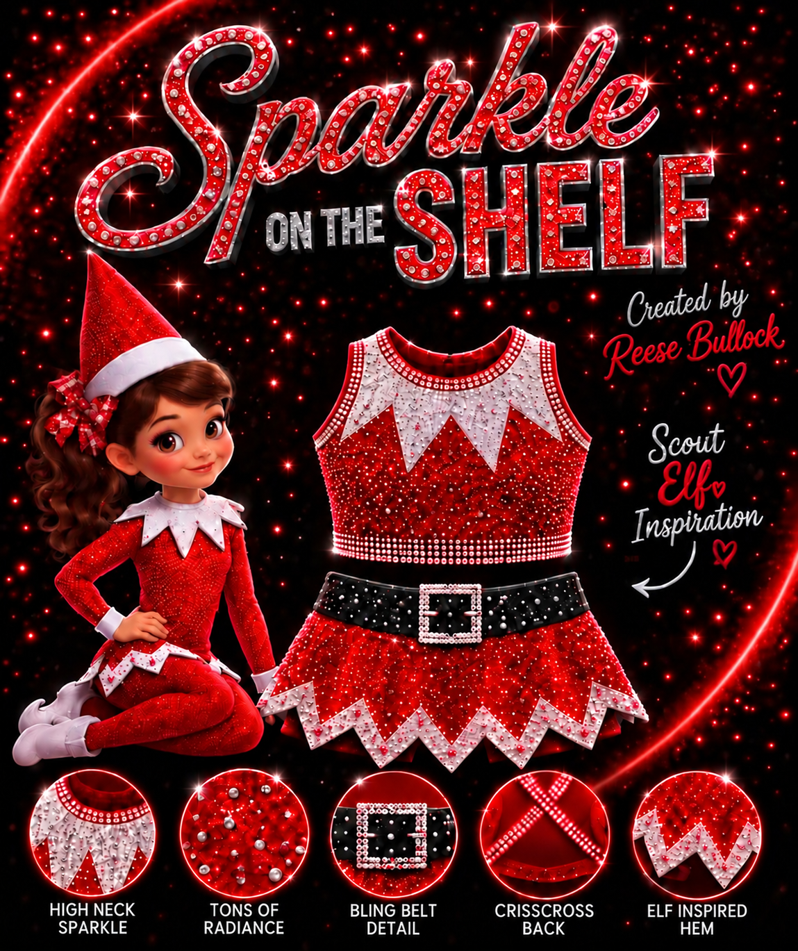 Sleigh the Design Contest- Sparkle on the Shelf PREORDER